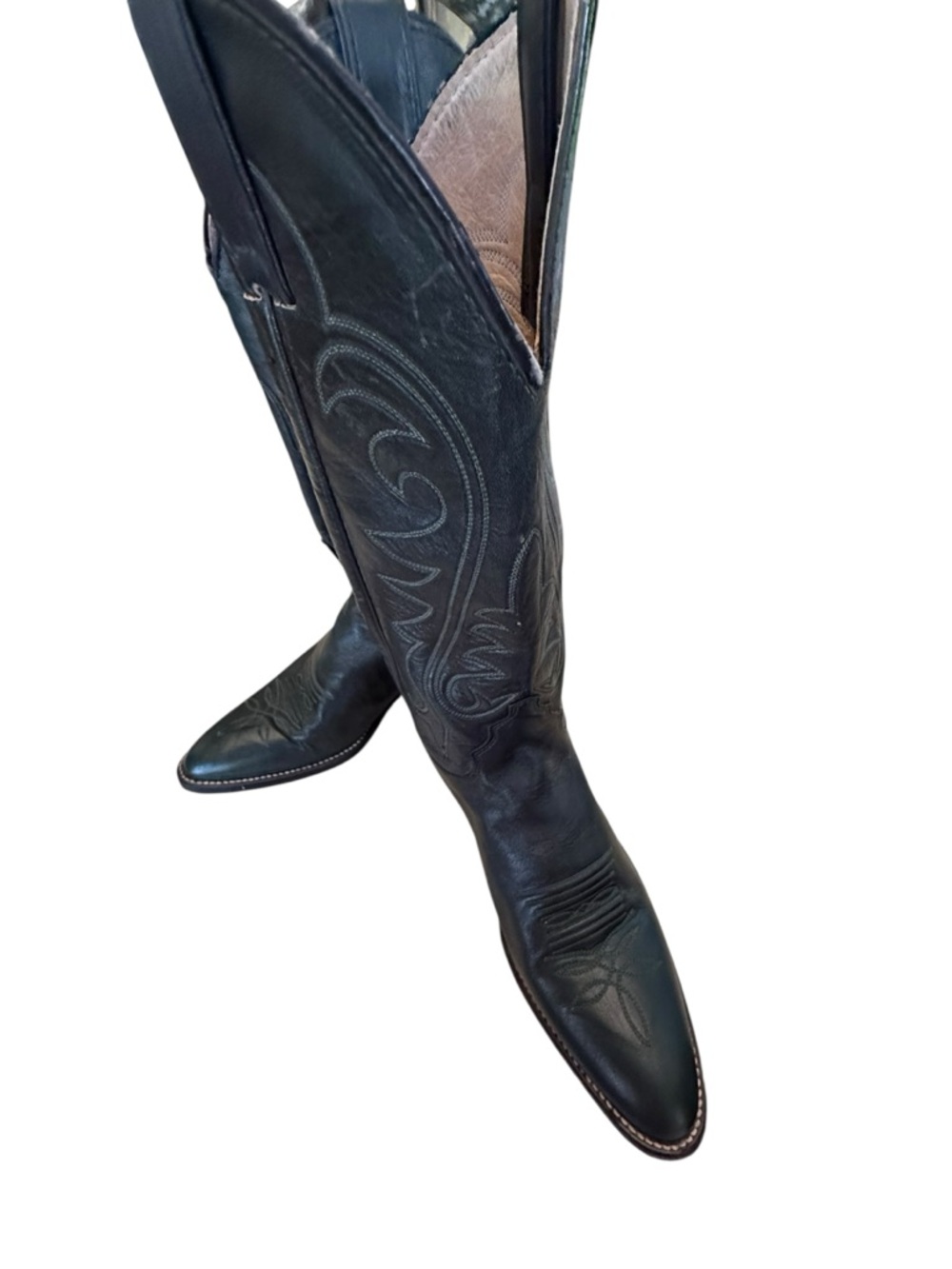Classic Forrest Hunter Green Leather Womens JustinWestern Boots